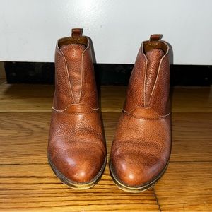 Lucky Brand leather ankle booties, size 8.5.